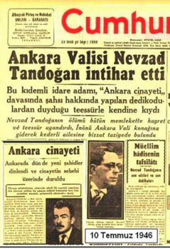 Ankara Valisi Nevzat Tandoğan'ın intiharı